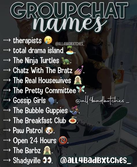 gc names for 4 people|nicknames for 4 friends.